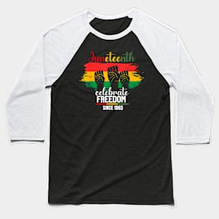 Juneteenth Freedom 1865 African American Men Women Baseball T-Shirt